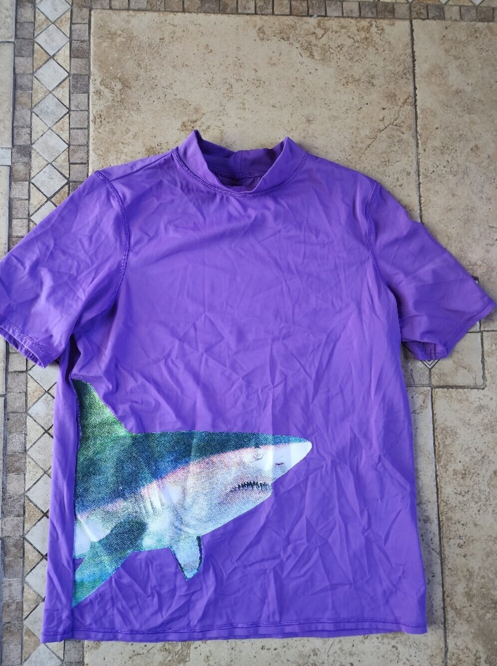 Lands End Shark Rash Guard